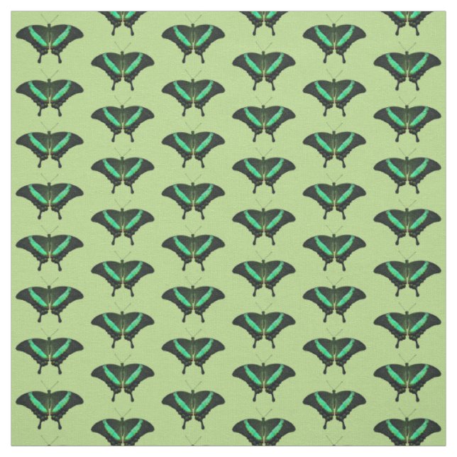 Emerald Frack Butterfly Fabric (grün) Stoff (Muster)