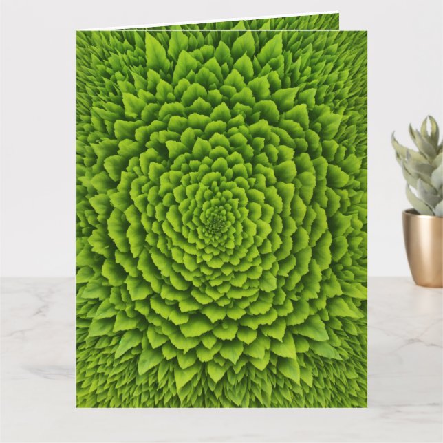 Emerald Fraktal Bloom Karte (Kleine Pflanze)