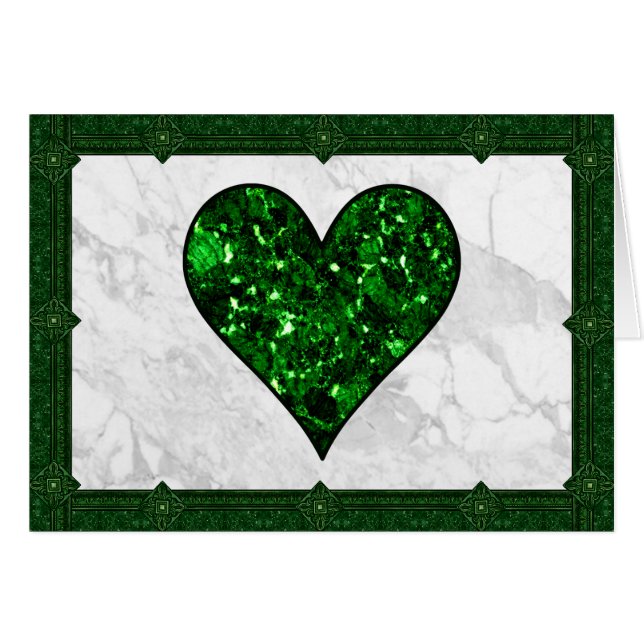 Emerald Gem Heart (Vorderseite (Horizontal))