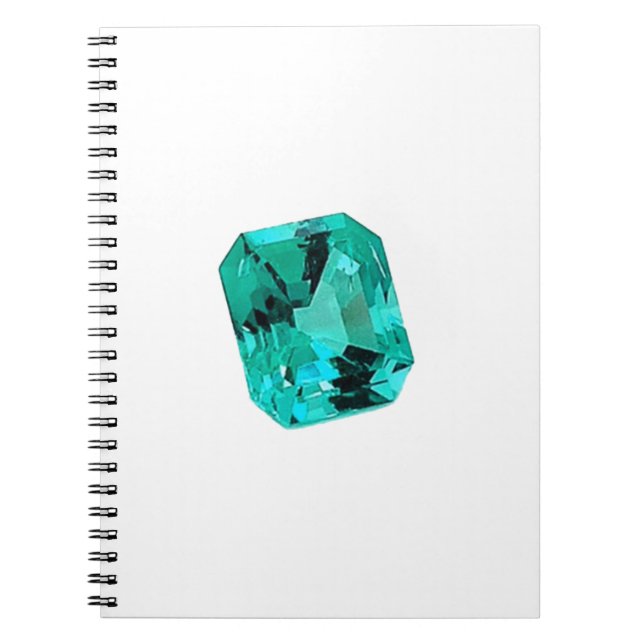 Emerald Gemstone bedruckt Notizblock (Vorderseite)