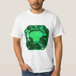 Emerald Gemstone, Birthstone Mai, Light Green T-Shirt