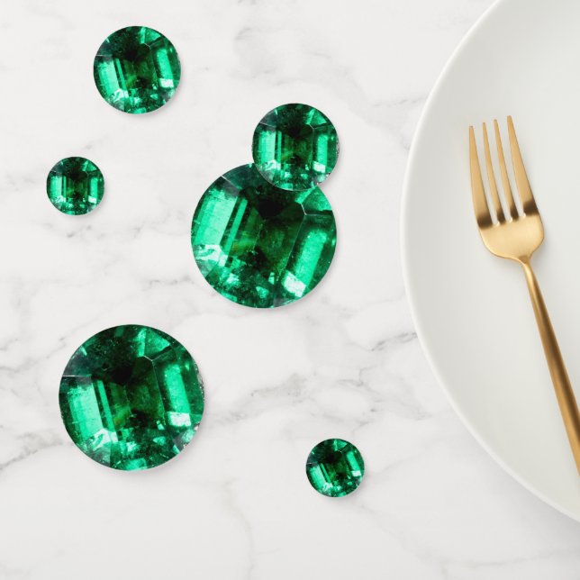 Emerald Gemstone Geburtstag Konfetti (Gruppe)