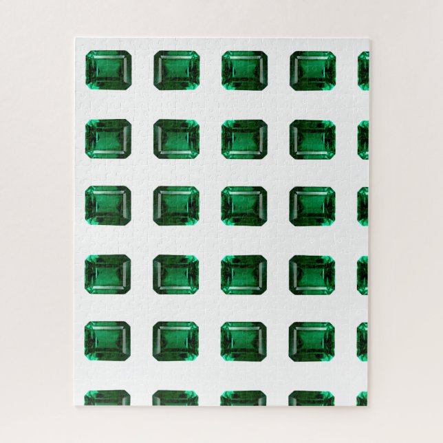 Emerald Gemstone Green Puzzle (Vertikal)
