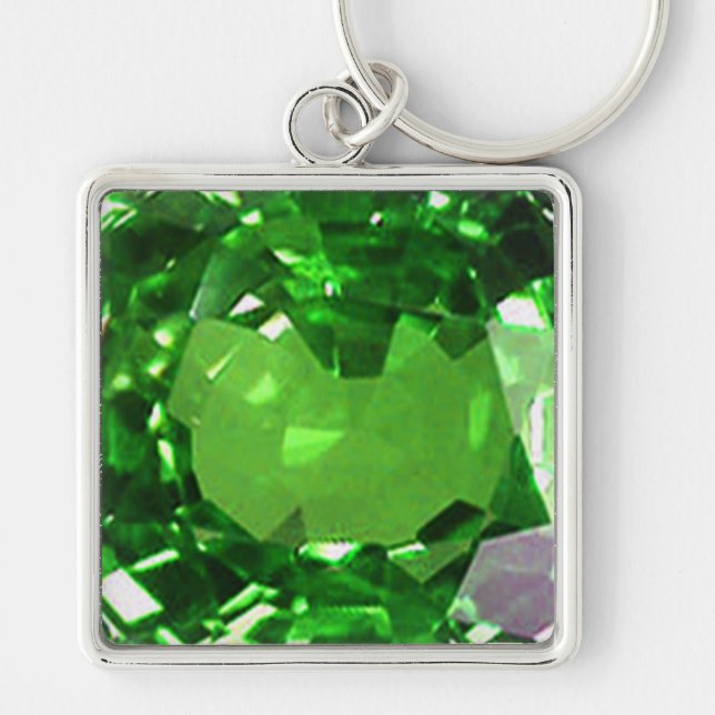 Emerald Gemstone, Grüner Schlüsselanhänger (Vorne)