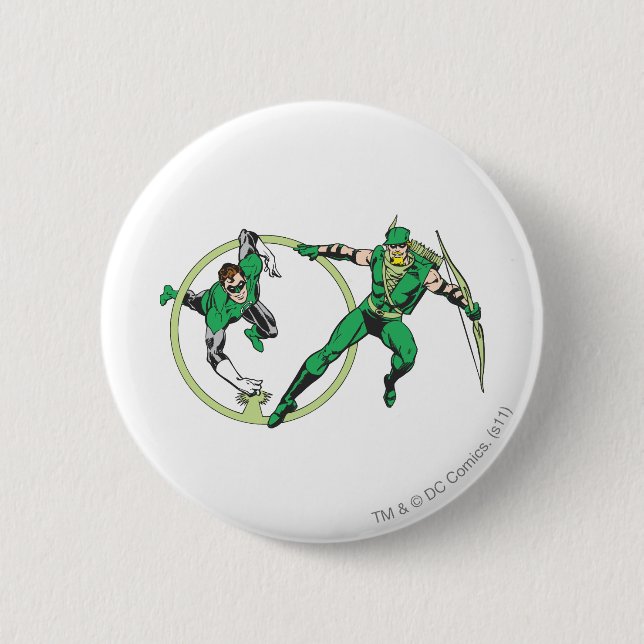 Emerald Gladiator und Emerald Archer Button (Vorderseite)