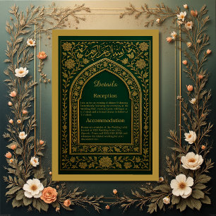 Emerald Gold Arabic Begleitkarte