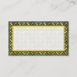 Emerald & Gold Art Deco Platzkarte