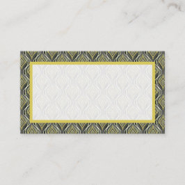 Emerald & Gold Art Deco Platzkarte