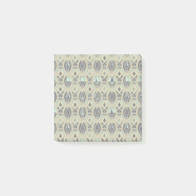 Emerald & Gold Art Deco Post-it Klebezettel (Vorderseite)