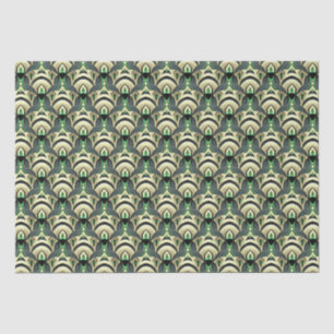 Emerald & Gold Art Deco Seidenpapier