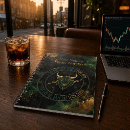 Emerald Gold Bull Mindset Trading Notizblock