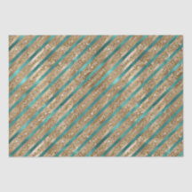 Emerald Gold Green Glitzer Stripes