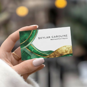 Emerald Gold Hochzeits- und Eventstylisten Visitenkarte