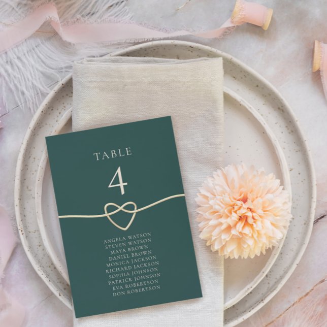 Emerald Gold Hochzeitstabelle (Von Creator hochgeladen)