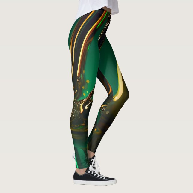 Emerald Gold Leggings (Rechts)