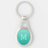 Emerald Gradient benutzerdefinierte Monogramm-Schl