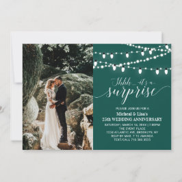 Emerald Green 20. Foto Hochzeitstag Einladung