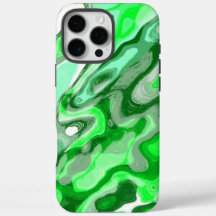 Emerald Green Abstrakt Marmor Liquid Text