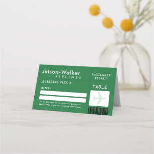 Emerald Green Airline Ticket für Gastauftritte bei Platzkarte