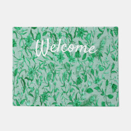 Emerald Green auf einer Skulpturenstruktur Fußmatte