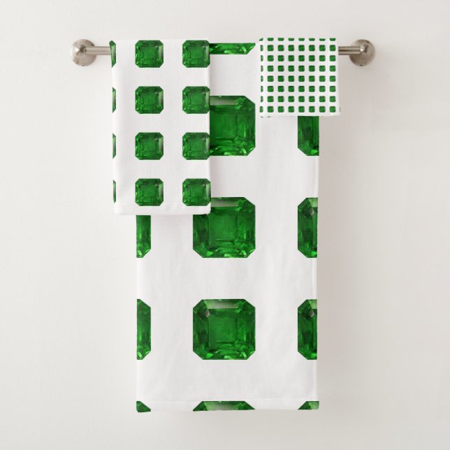 Emerald Green Badhandtuch Set (Insitu)