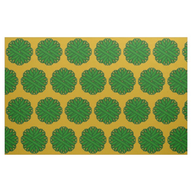 Emerald Green Blume Ribbon von Kenneth Yoncich Stoff (Fat Quarter (45,7 x 55,9 cm))