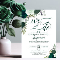 Emerald Green Boho Floral wir machen noch Vow Rene
