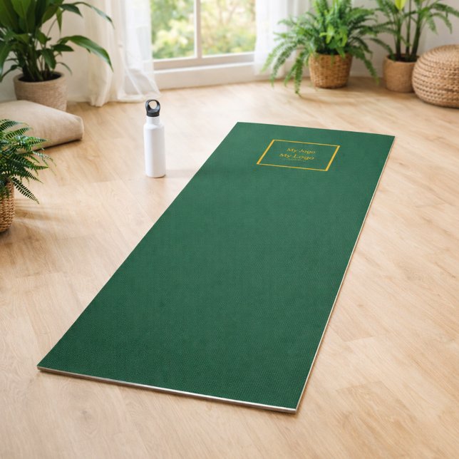 Emerald Green Business Logo Studio Yogamatte (Von Creator hochgeladen)