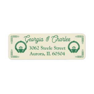 Emerald Green Celtic Knot Claddagh Wedding