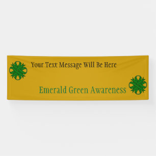 Emerald Green Clover Ribbon von Kenneth Yoncich Banner