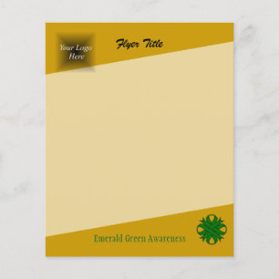 Emerald Green Clover Ribbon von Kenneth Yoncich Flyer