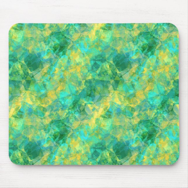 Emerald Green Crumpled Texture Mousepad (Vorne)