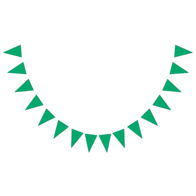 Emerald Green Custom Bunting Banner (Alle)