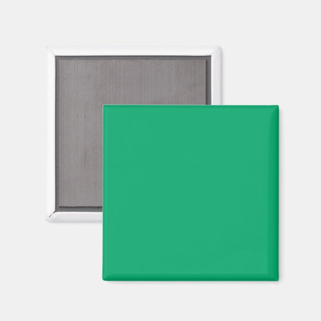 Emerald Green Custom Square Magnet (Vorderseite/Rückseite)