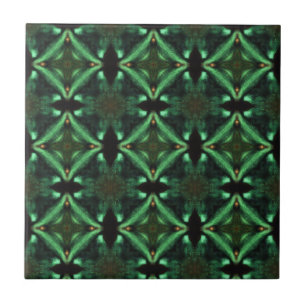 Emerald green diamonds gorgeous geometric art fliese