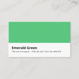 Emerald Green Farbberatung Markenidentität Visitenkarte