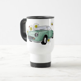 Emerald Green Figaro mug - reisbeker Reisebecher