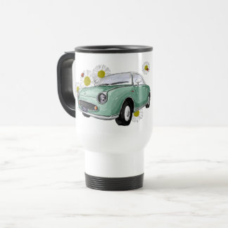Emerald Green Figaro mug - reisbeker Reisebecher