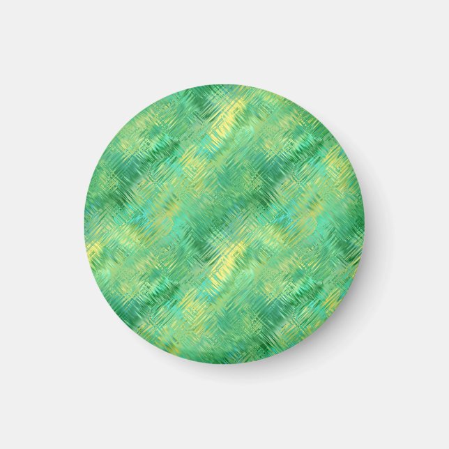 Emerald Green Glassy Texture Magnet (Vorne)