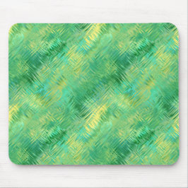 Emerald Green Glassy Texture Mousepad