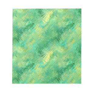 Emerald Green Glassy Texture Notizblock