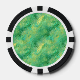 Emerald Green Glassy Texture Pokerchips