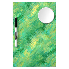 Emerald Green Glassy Texture Trockenlöschtafel Mit Spiegel