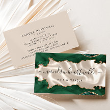 Emerald Green Gold Agate Ivory Luxury