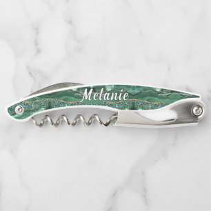 Emerald Green Gold Waiter's Corkschraube Individue Kellnermesser