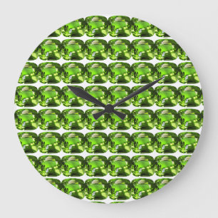 Emerald Green Große Wanduhr
