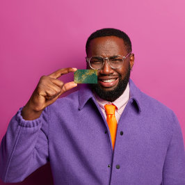 Emerald Green Grungy Distressed Gold Vip Visitenkarte