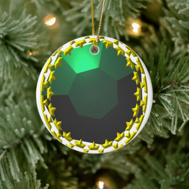 "Emerald Green" Imitate Schmuck Keramik Ornament (Baum)
