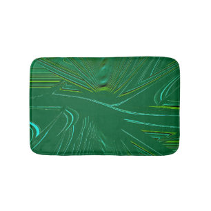 Emerald Green Imitats Brocade Badematte