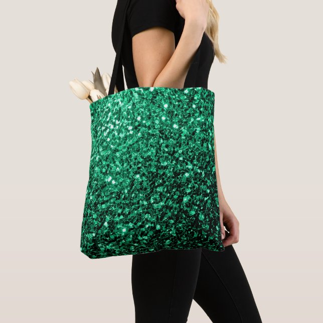 Emerald Green Imitats Glitzer Glitzern (Von Nahem)